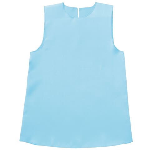 ソフトサテンワンピース J 水色