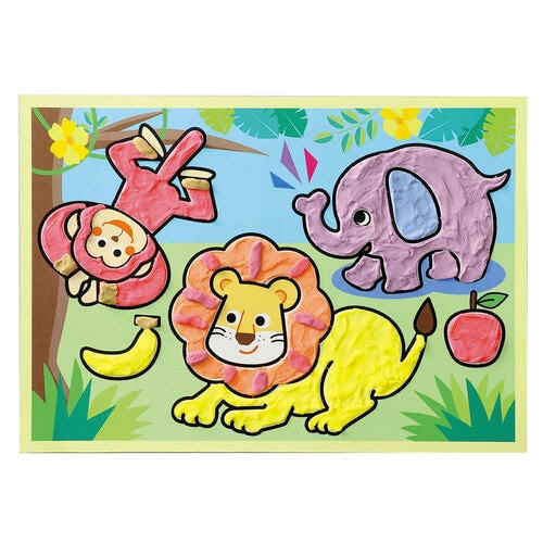 もちっと!ぺたっと!ねんどぬりえ