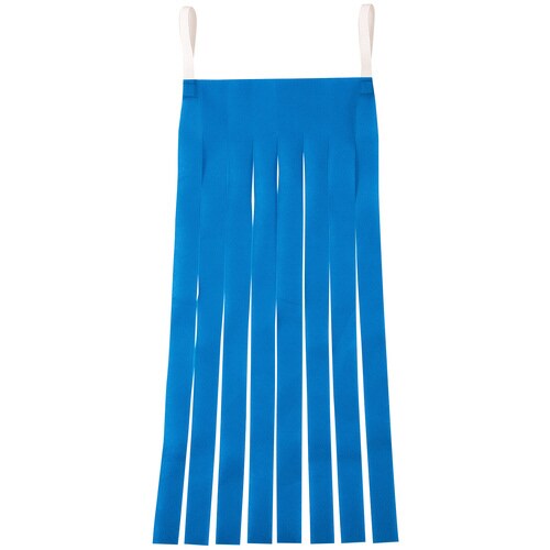 フリンジマント 青