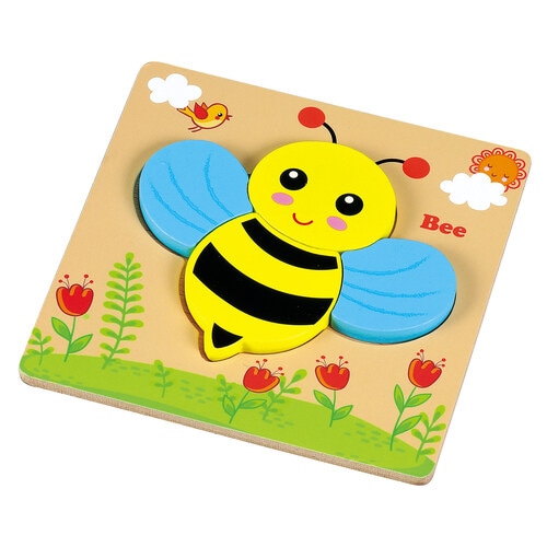 木製パズル みつばち