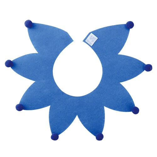 フェルト付け襟 ブルー