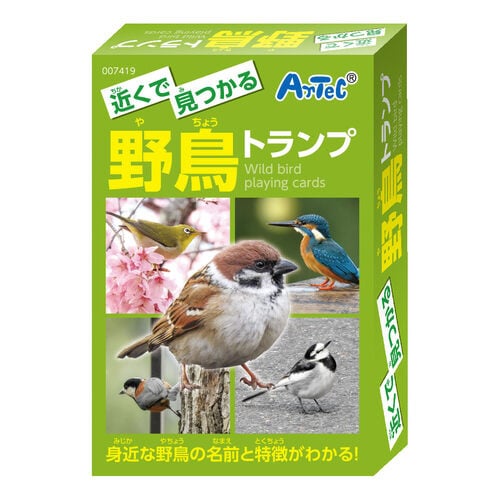近くで見つかる野鳥トランプ
