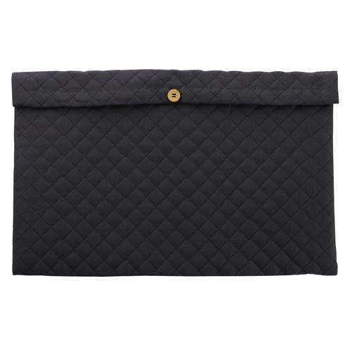 基礎縫いクッションケース チャコールグレー