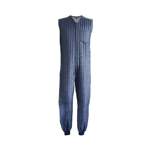 11070 中綿キルトインナーつなぎ ネイビーLL