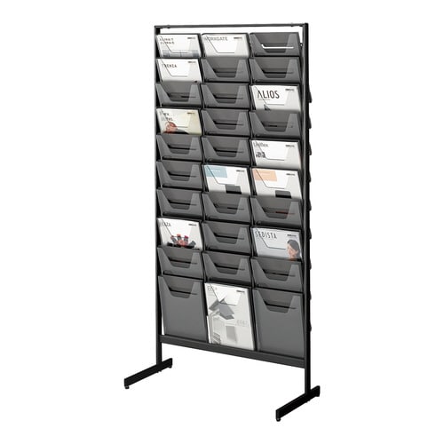 トレー型パンフレットスタンド 薄型 3列10段