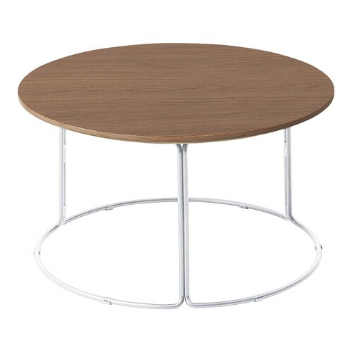 テーブル CK−750 メラミン天板 メッキ脚