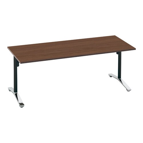 ビエナ 固定角型天板 ポリッシュ脚キャスター