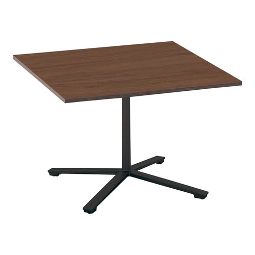 ビエナ 固定正方形天板 単柱塗装脚キャスター