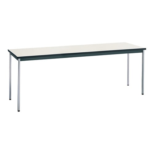 会議テーブル 棚なし ステンレス4本脚