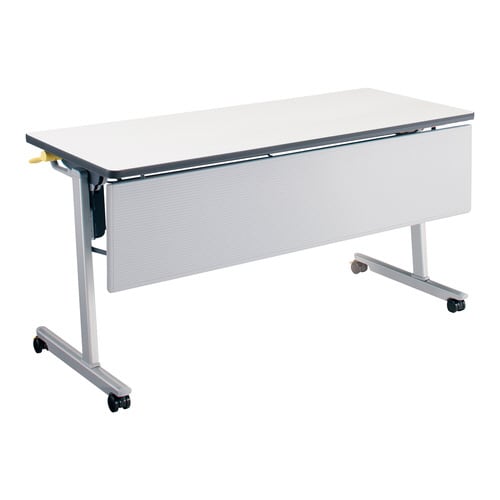 フラップ天板会議テーブル リスマ 幕板・棚付