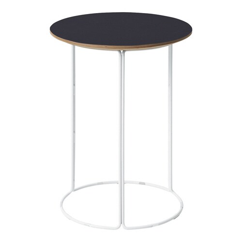 テーブル 750 リノリウム天板 ホワイト塗装脚