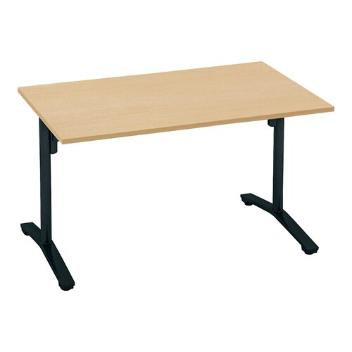 会議テーブル ビエナ フラップ型 角形天板 塗装脚