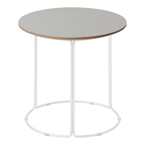 テーブル 750 リノリウム天板 ホワイト塗装脚