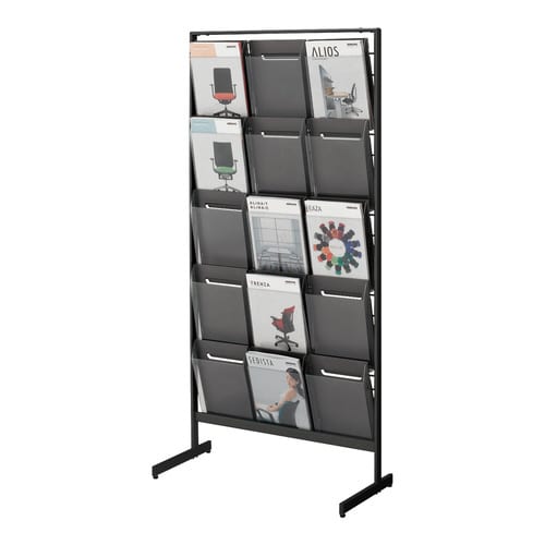 トレー型パンフレットスタンド 厚型 3列5段