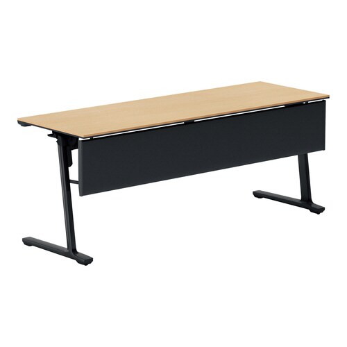 フラップ天板会議カ−ム 樹脂パネル付 棚無