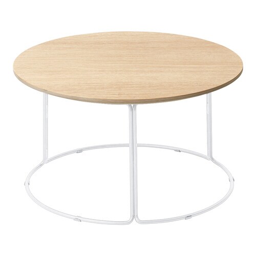 テーブル 750 メラミン天板 ホワイト塗装脚