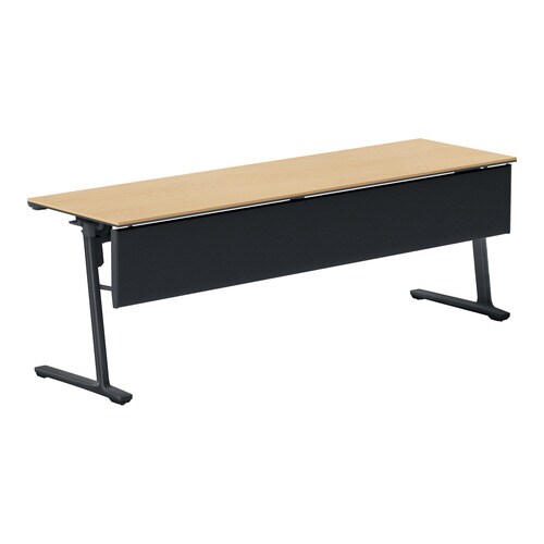 フラップ天板会議カ−ム 樹脂パネル付 棚無