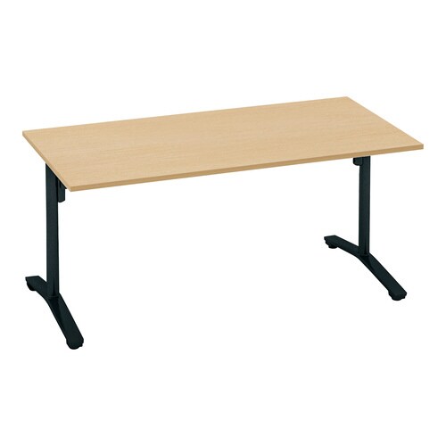 ビエナ 固定角型天板 塗装脚キャスター