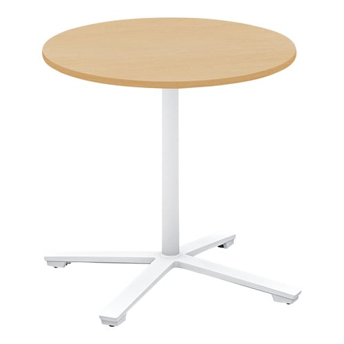 ビエナ 固定円形天板 塗装脚キャスター