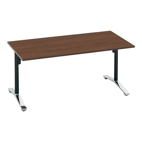 ビエナ 固定角型天板 ポリッシュ脚キャスター