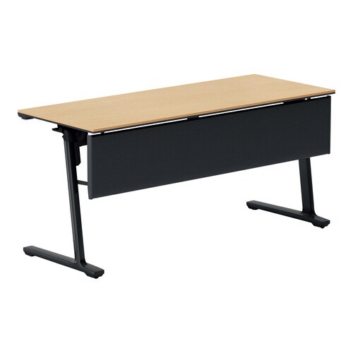 フラップ天板会議カ−ム 樹脂パネル付 棚無