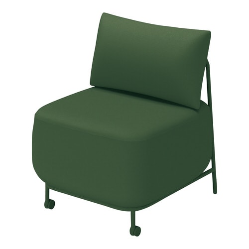 エニーソファ 背付き ディープグリーン