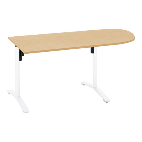 ビエナ 固定U字形天板 塗装脚キャスター