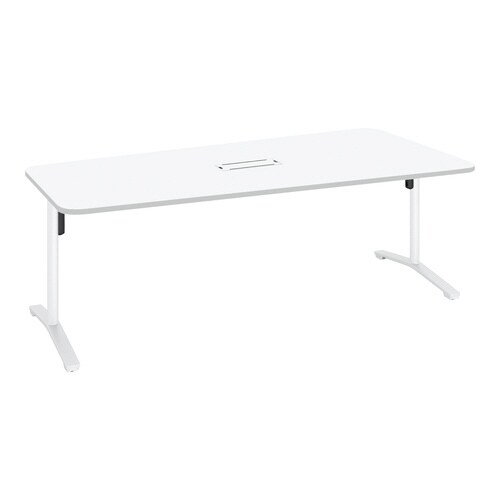 ビエナ 固定台形天板配線付 塗装脚アジャスター