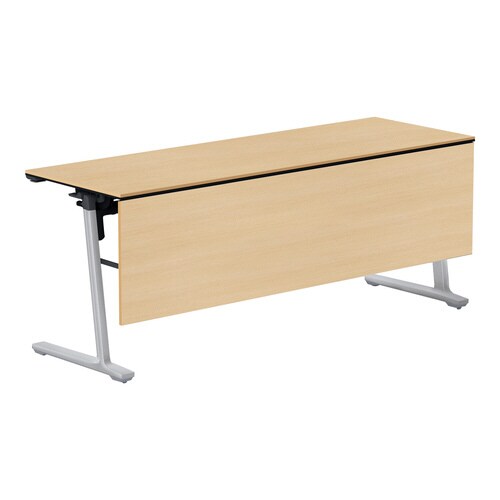 フラップ天板会議カ−ム 配線無 木パネル付 棚付