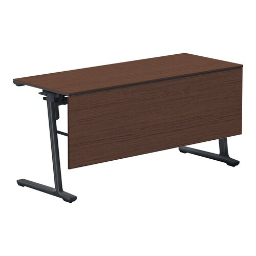 フラップ天板会議カ−ム 配線無 木パネル付 棚付