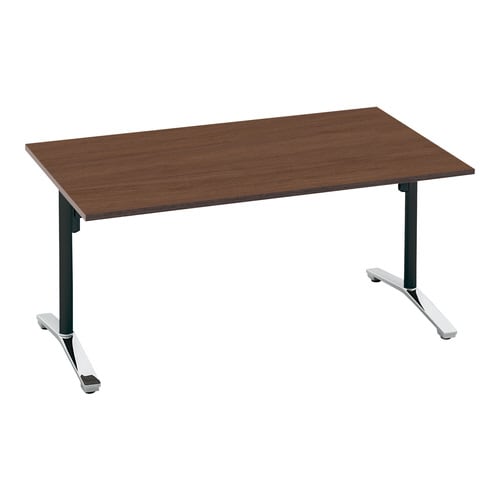 ビエナ 固定角型天板 ポリッシュ脚キャスター