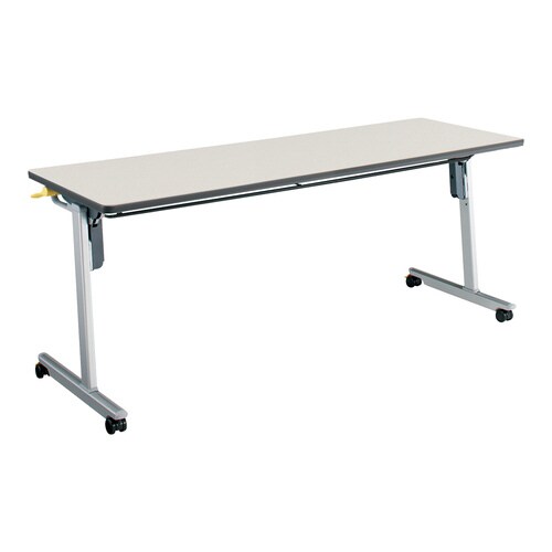 フラップ天板会議テーブル リスマ 幕板なし・棚付