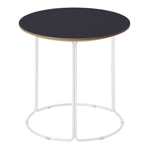 テーブル 750 リノリウム天板 ホワイト塗装脚