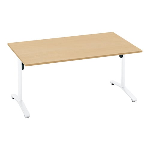 ビエナ 固定角型天板 塗装脚キャスター