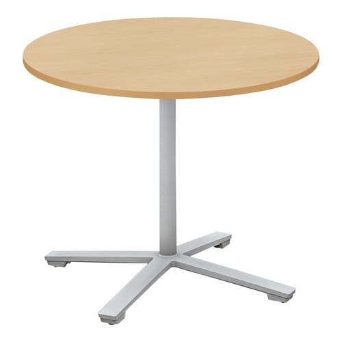 ビエナ 固定円形天板 塗装脚キャスター