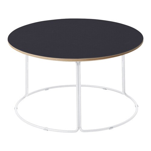 テーブル 750 リノリウム天板 ホワイト塗装脚