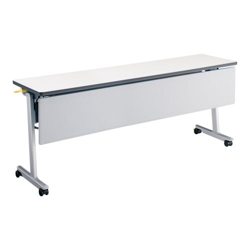 フラップ天板会議テーブル リスマ 幕板・棚付