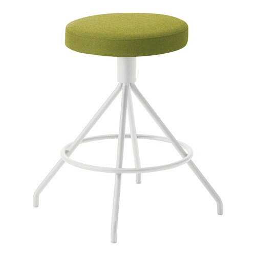 ミドルハイスツール コーデ固定脚(座回転)張くるみ