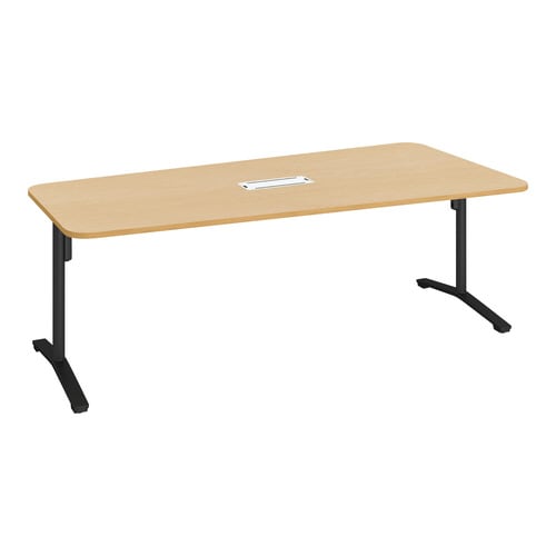 ビエナ 固定台形天板配線付 塗装脚アジャスター