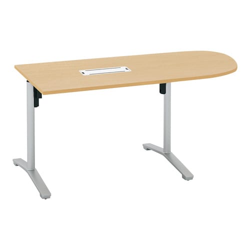 ビエナ 固定U字形天板配線付塗装脚アジャスター