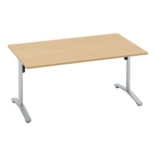 ビエナ 固定角型天板 塗装脚キャスター