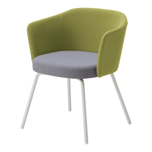 チェア コーデ 4本脚 張くるみ肘