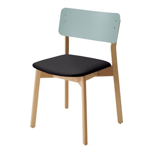 チェア プロッカ 木脚 背樹脂 座クッション