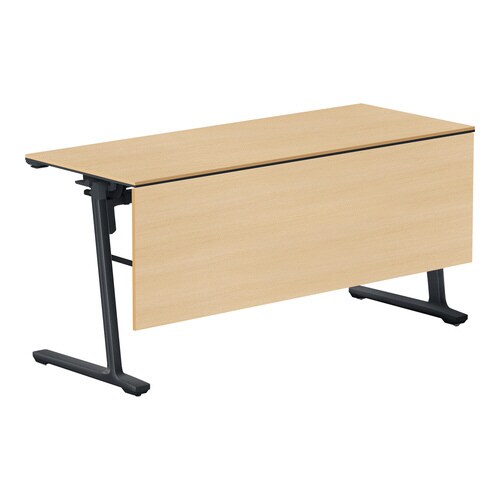 フラップ天板会議カ−ム 配線無 木パネル付 棚付