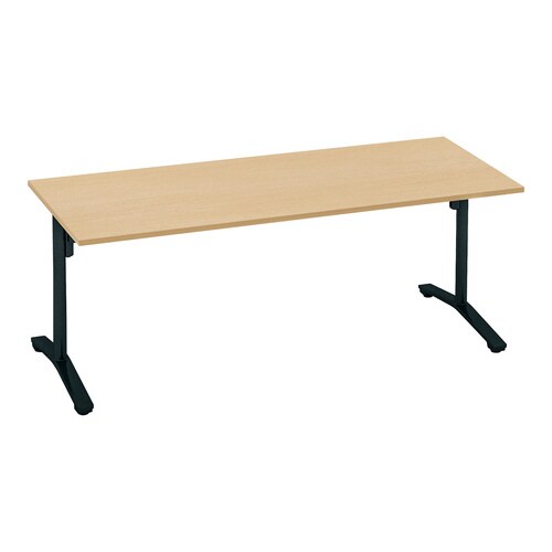 会議テーブル ビエナ フラップ型 角形天板 塗装脚