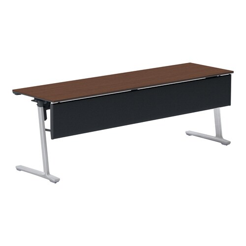 フラップ天板会議カ−ム 樹脂パネル付 棚無