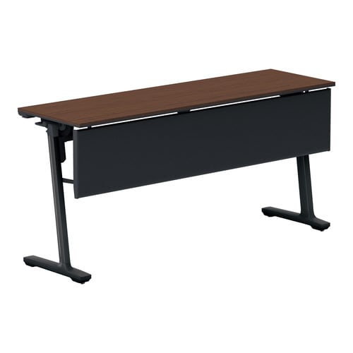 フラップ天板会議カ−ム 樹脂パネル付 棚無