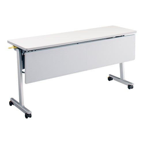 フラップ天板会議テーブル リスマ 幕板・棚付