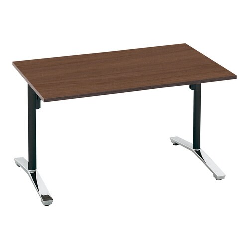 ビエナ 固定角型天板 ポリッシュ脚キャスター