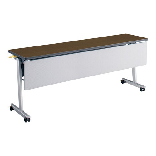 フラップ天板会議テーブル リスマ 幕板・棚付